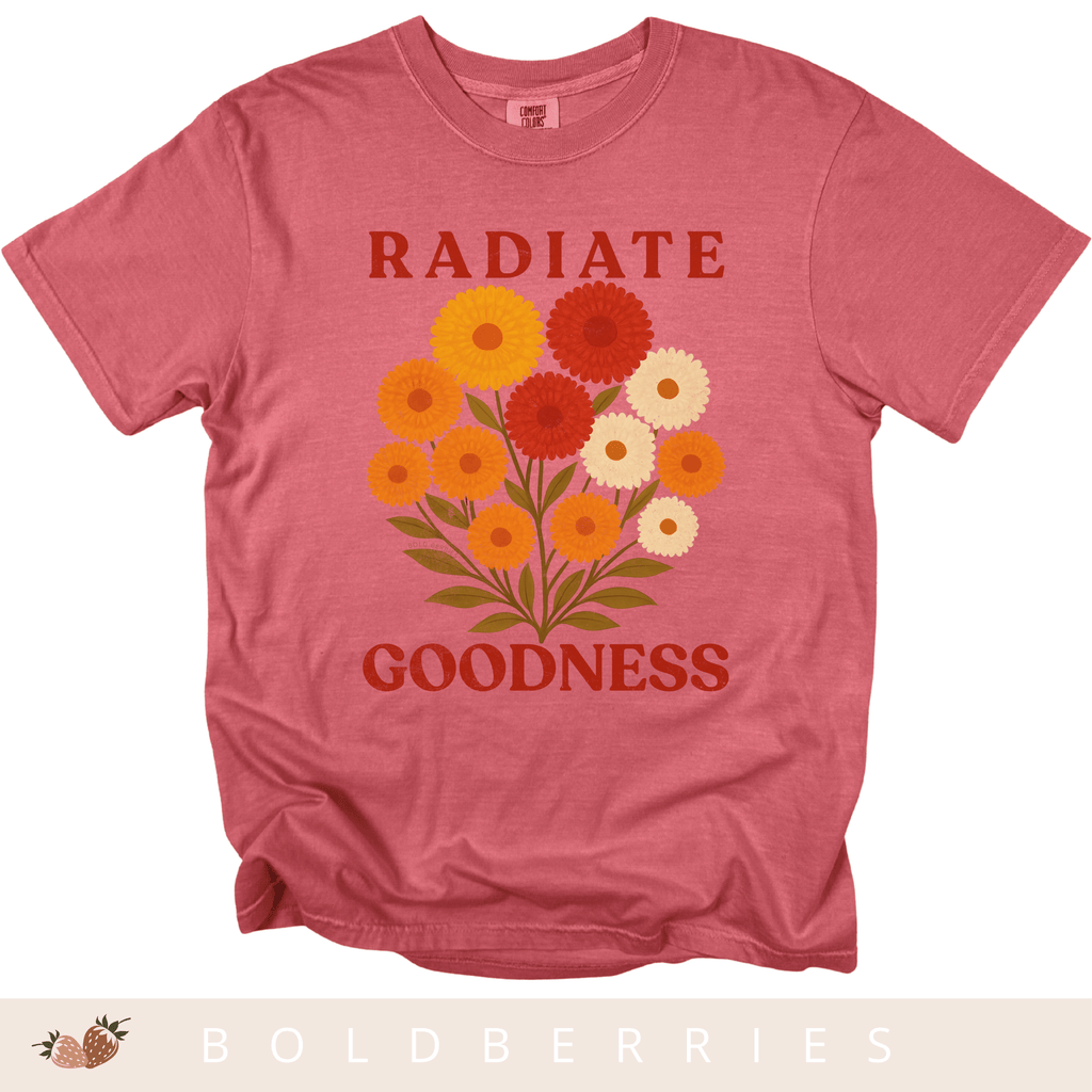 Radiate Goodness November Birth Flower - Adult T-Shirt