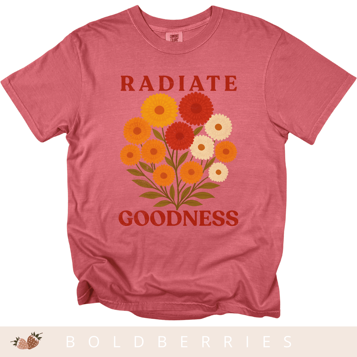 Radiate Goodness November Birth Flower - Adult T-Shirt