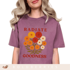 Radiate Goodness November Birth Flower - Adult T-Shirt