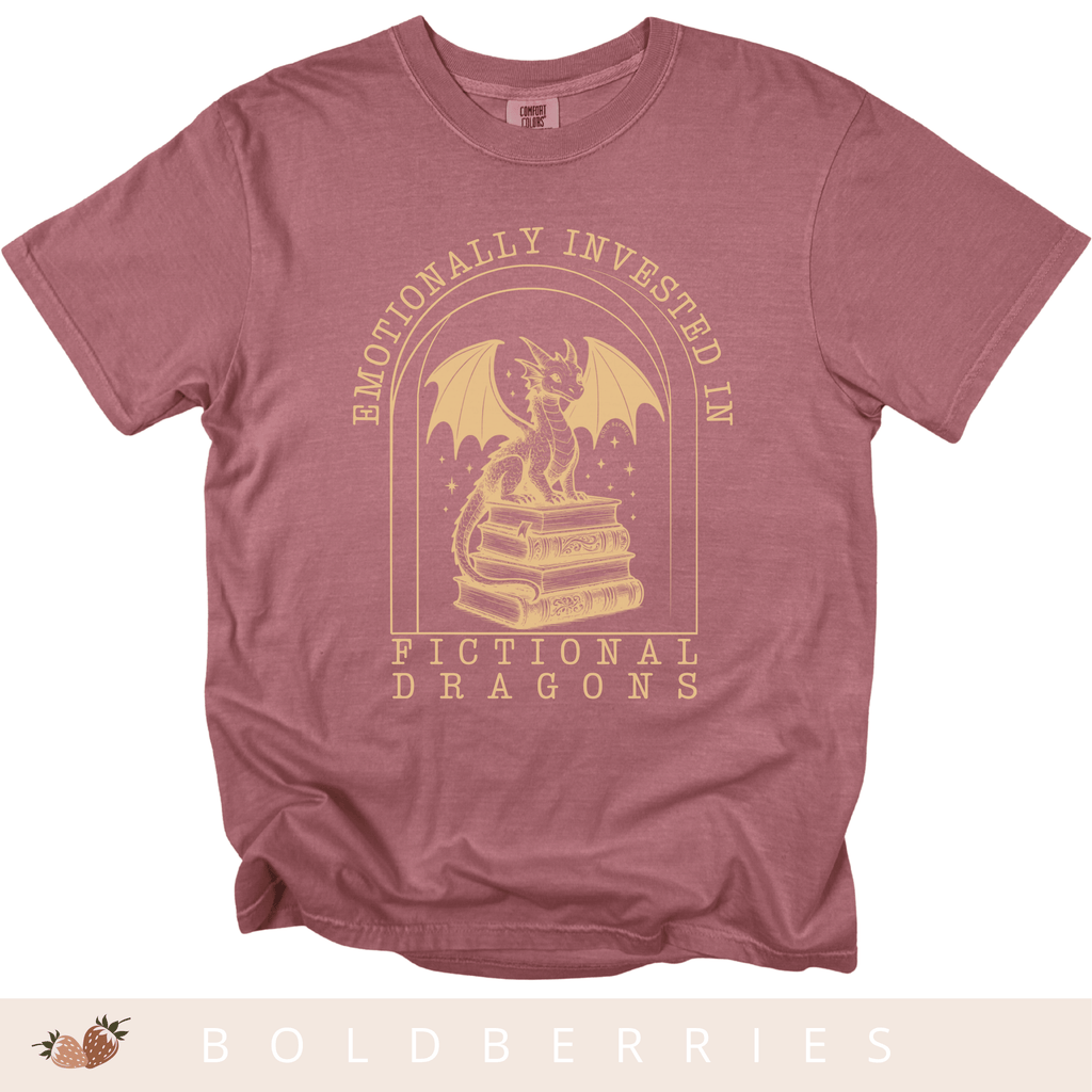 Emotionally Invested in Fictional Dragons - Adult T-Shirts