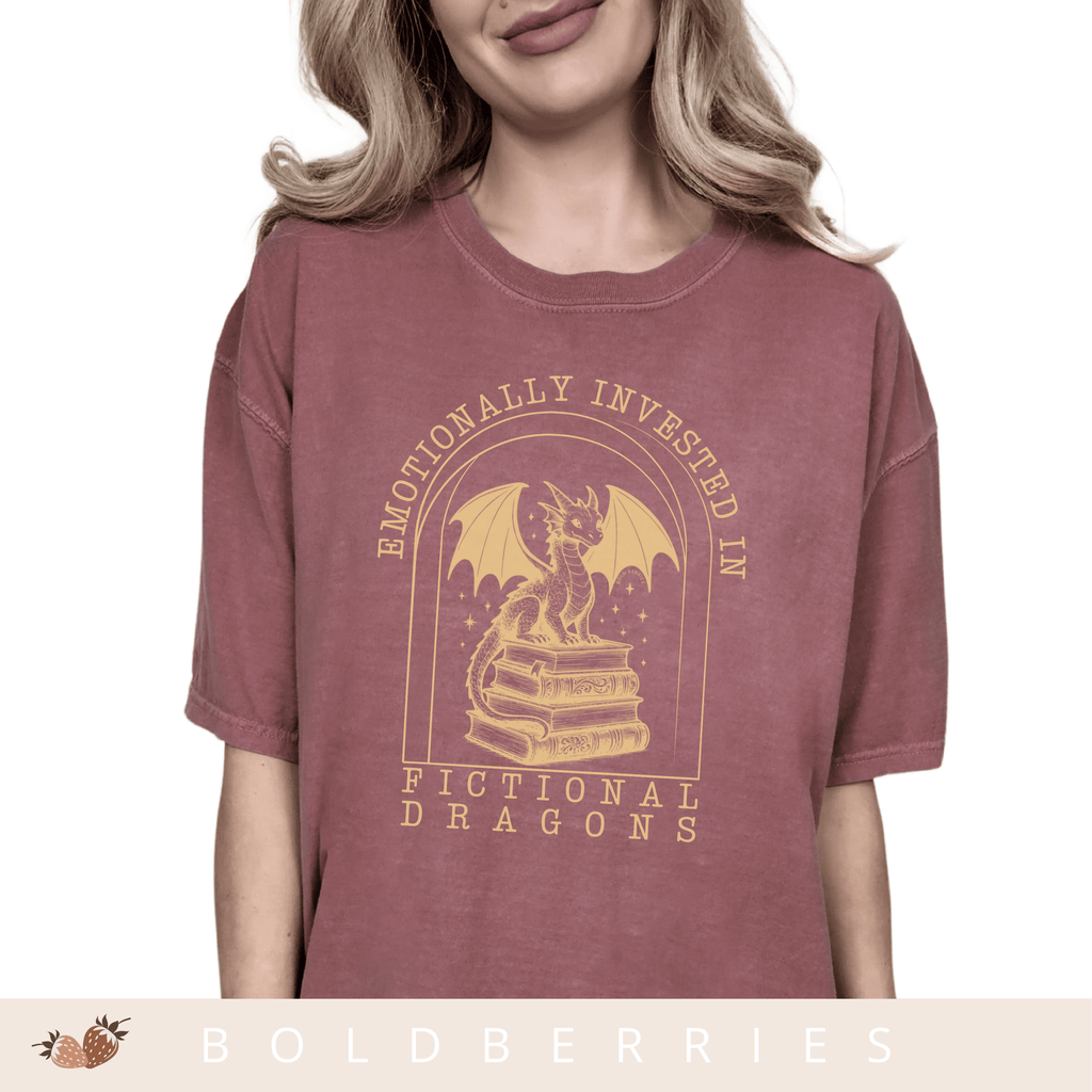 Emotionally Invested in Fictional Dragons - Adult T-Shirts