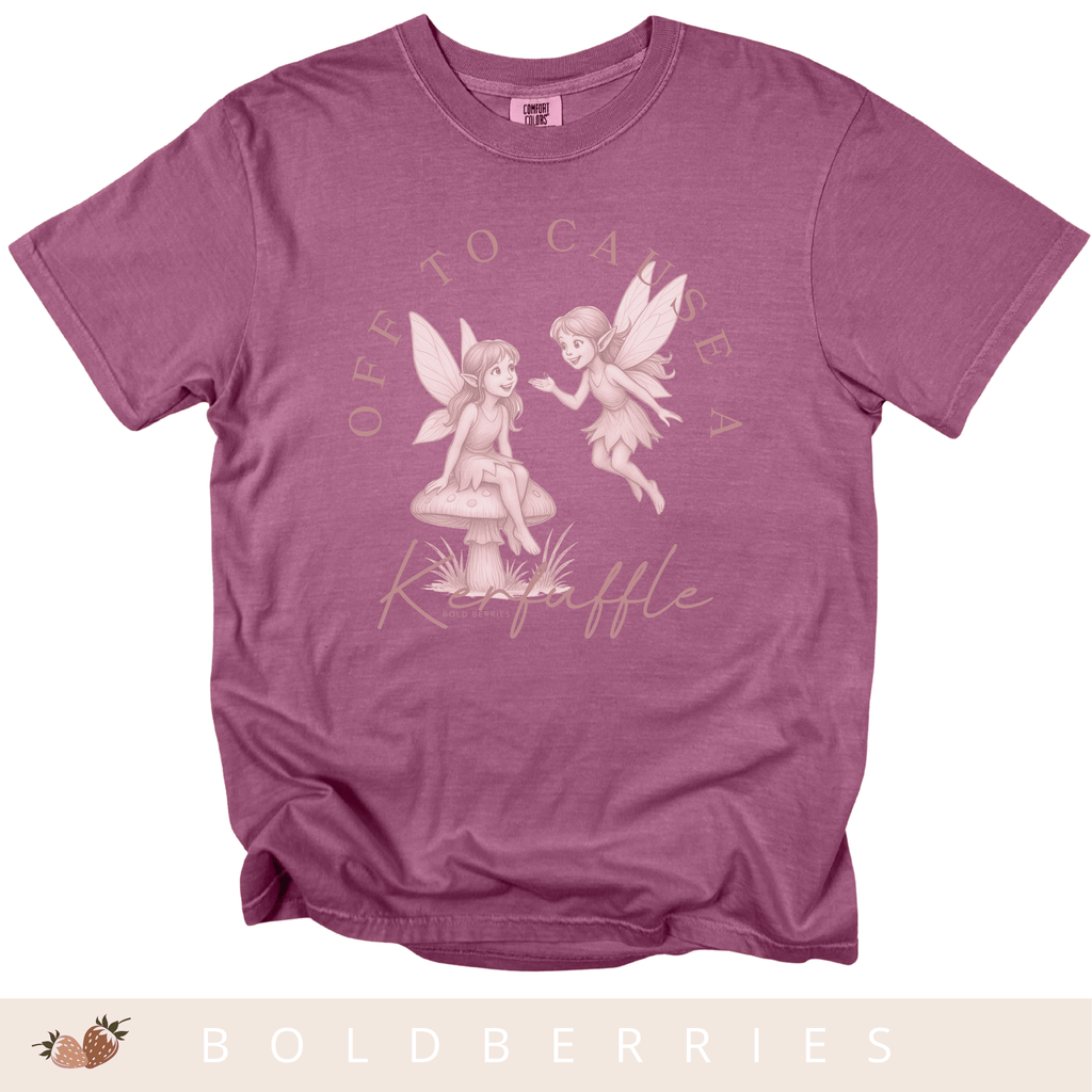 Off to Cause a Kerfuffle - Adult T-Shirt