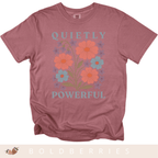 Quietly Powerful - February Birth Flower - Adult T-Shirt