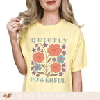 Quietly Powerful - February Birth Flower - Adult T-Shirt