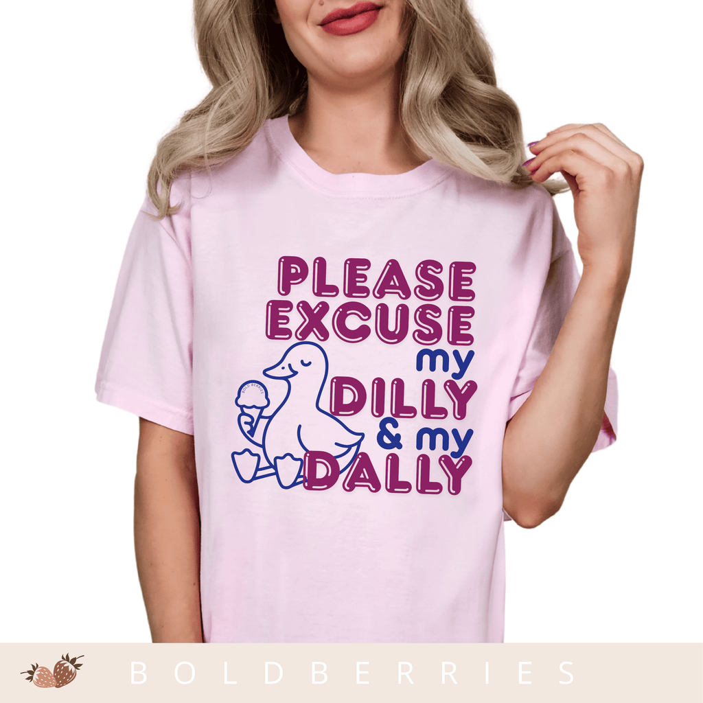 Please Excuse My Dilly & My Dally - Adult T-Shirt