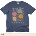 Heart First Always - June Birth Flower - Adult T-Shirt