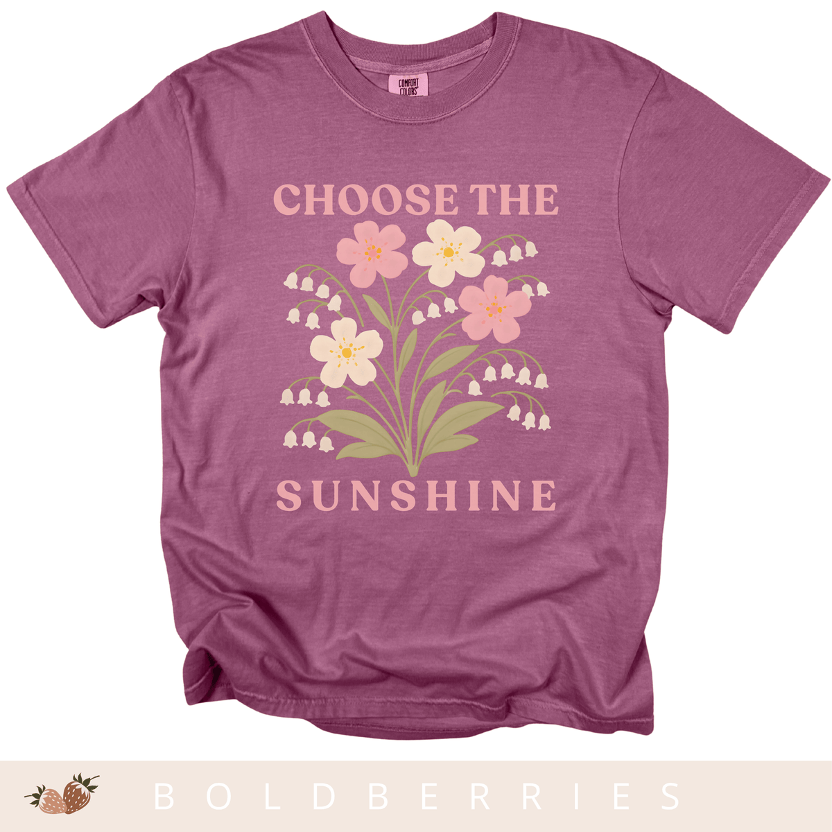 Choose the Sunshine - May Birth Flower - Adult T-Shirt