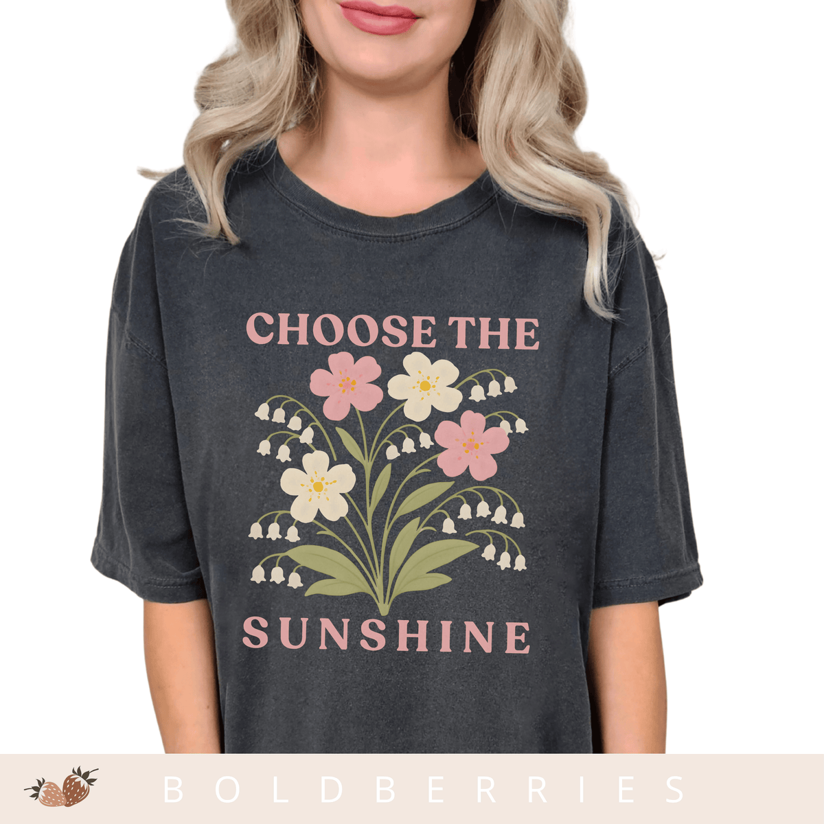Choose the Sunshine - May Birth Flower - Adult T-Shirt