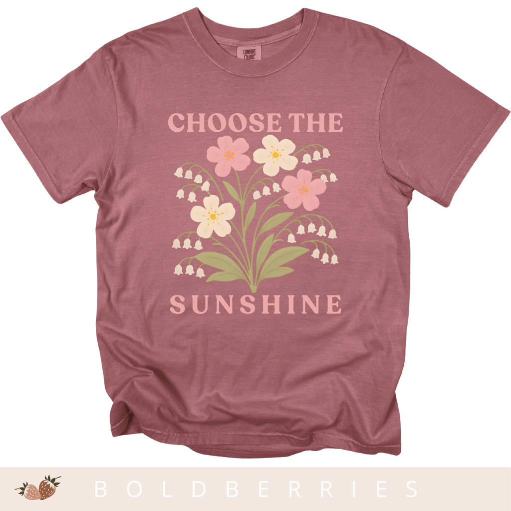 Choose the Sunshine - May Birth Flower - Adult T-Shirt