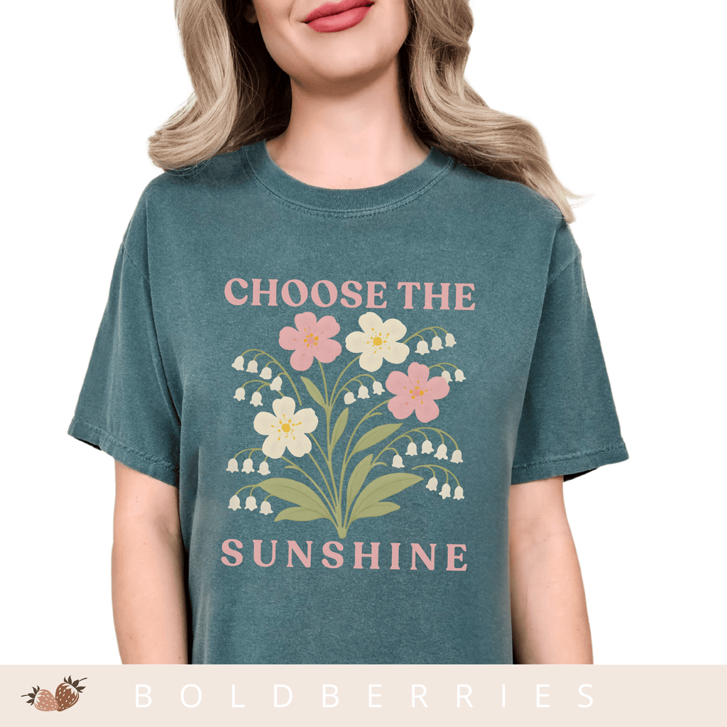 Choose the Sunshine - May Birth Flower - Adult T-Shirt