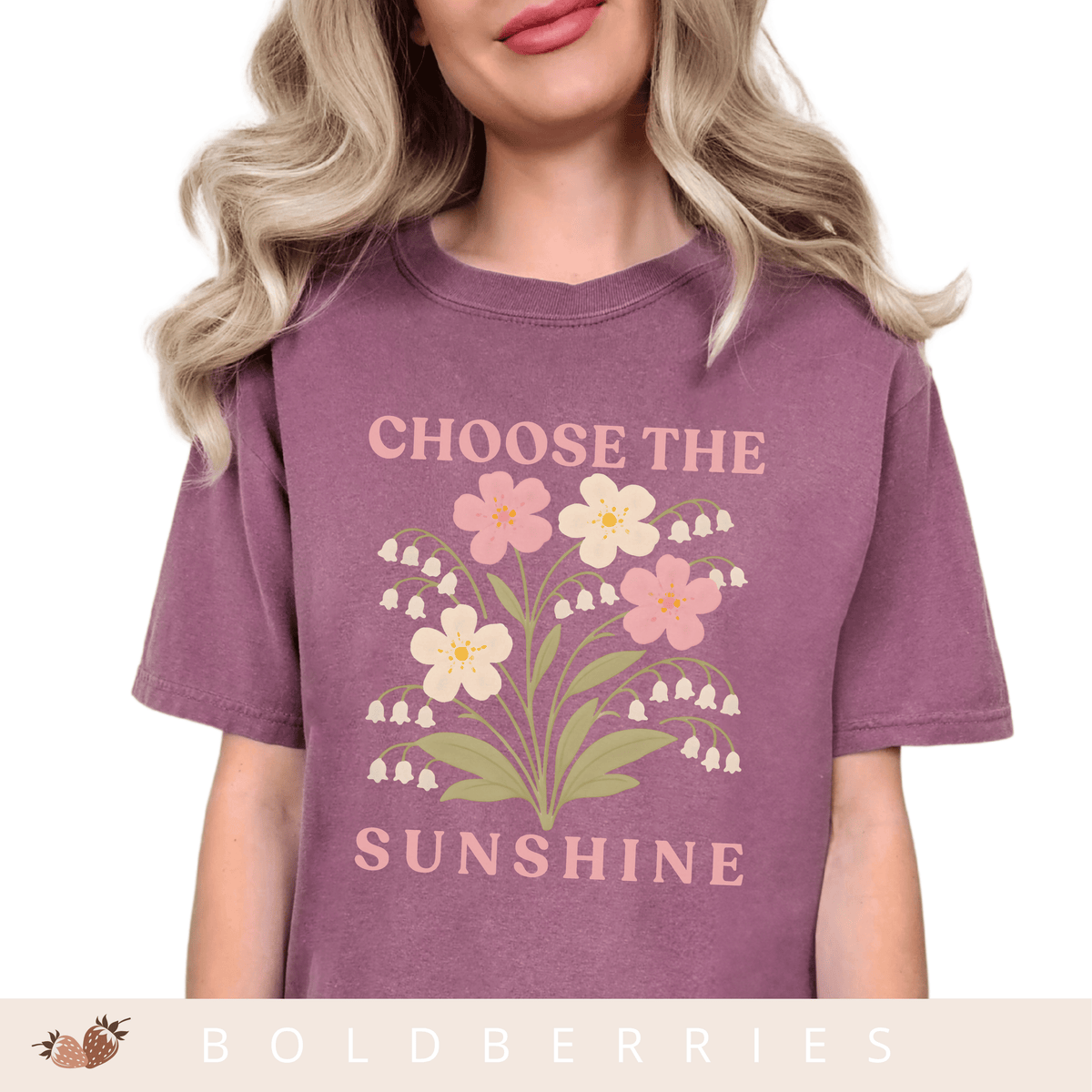 Choose the Sunshine - May Birth Flower - Adult T-Shirt