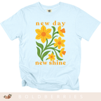 New Day New Shine - March Birth Flowers - Adult T-Shirt