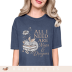 All I Need Are Naps & Dragons - Adult T-Shirt