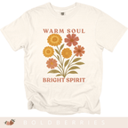 Warm Soul Bright Spirit - October Birth Flowers - Adult T-Shirt