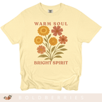 Warm Soul Bright Spirit - October Birth Flowers - Adult T-Shirt