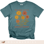 Warm Soul Bright Spirit - October Birth Flowers - Adult T-Shirt