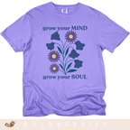 Grow Your Mind - September Birth Flowers - Adult T-Shirt