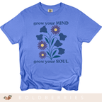Grow Your Mind - September Birth Flowers - Adult T-Shirt