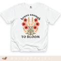 Brave Enough to Bloom - August – Gladiolus & Poppy - Adult T-Shirt