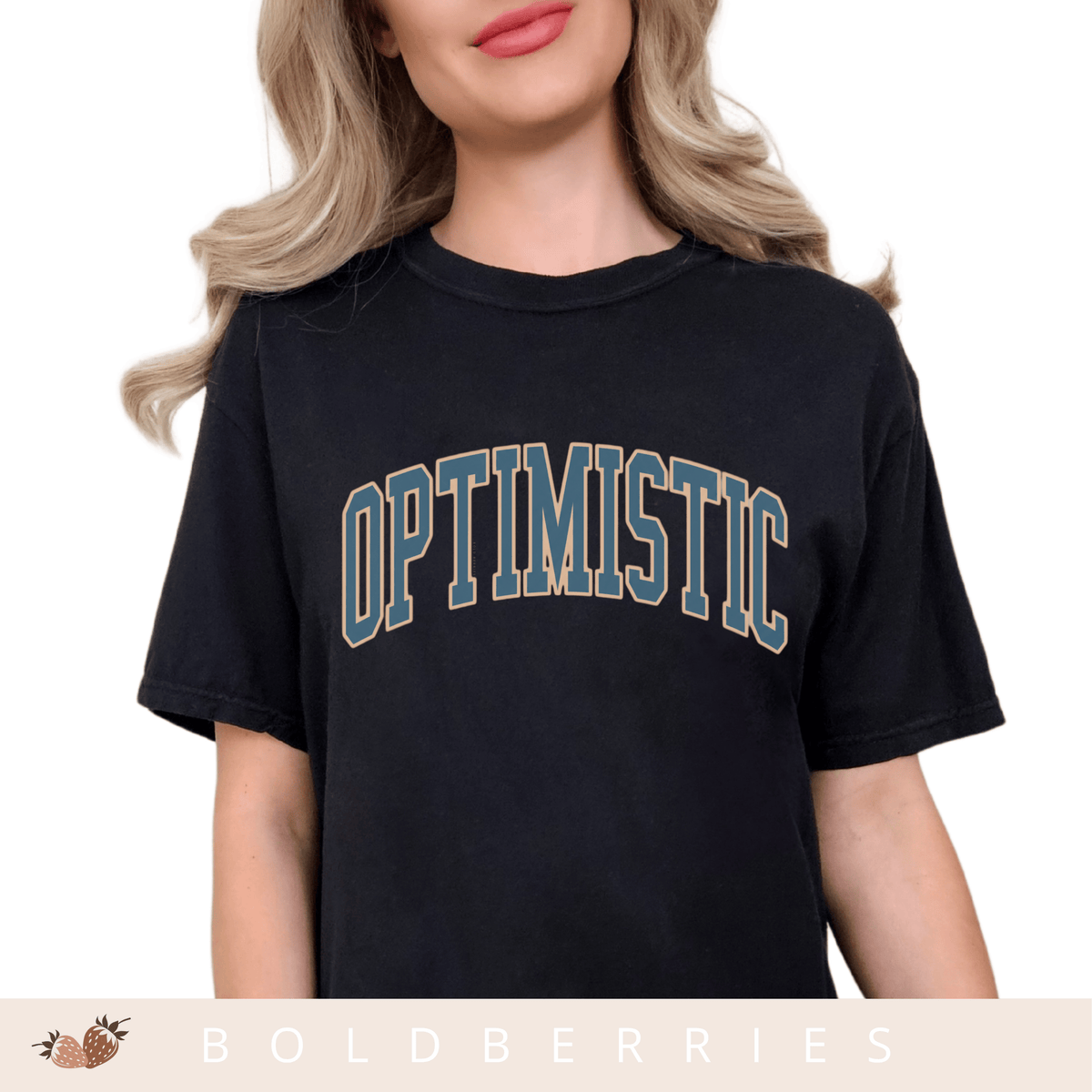 Varsity Optimistic - Adult T-Shirt