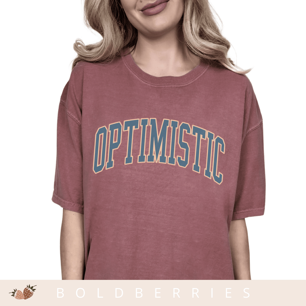 Varsity Optimistic - Adult T-Shirt