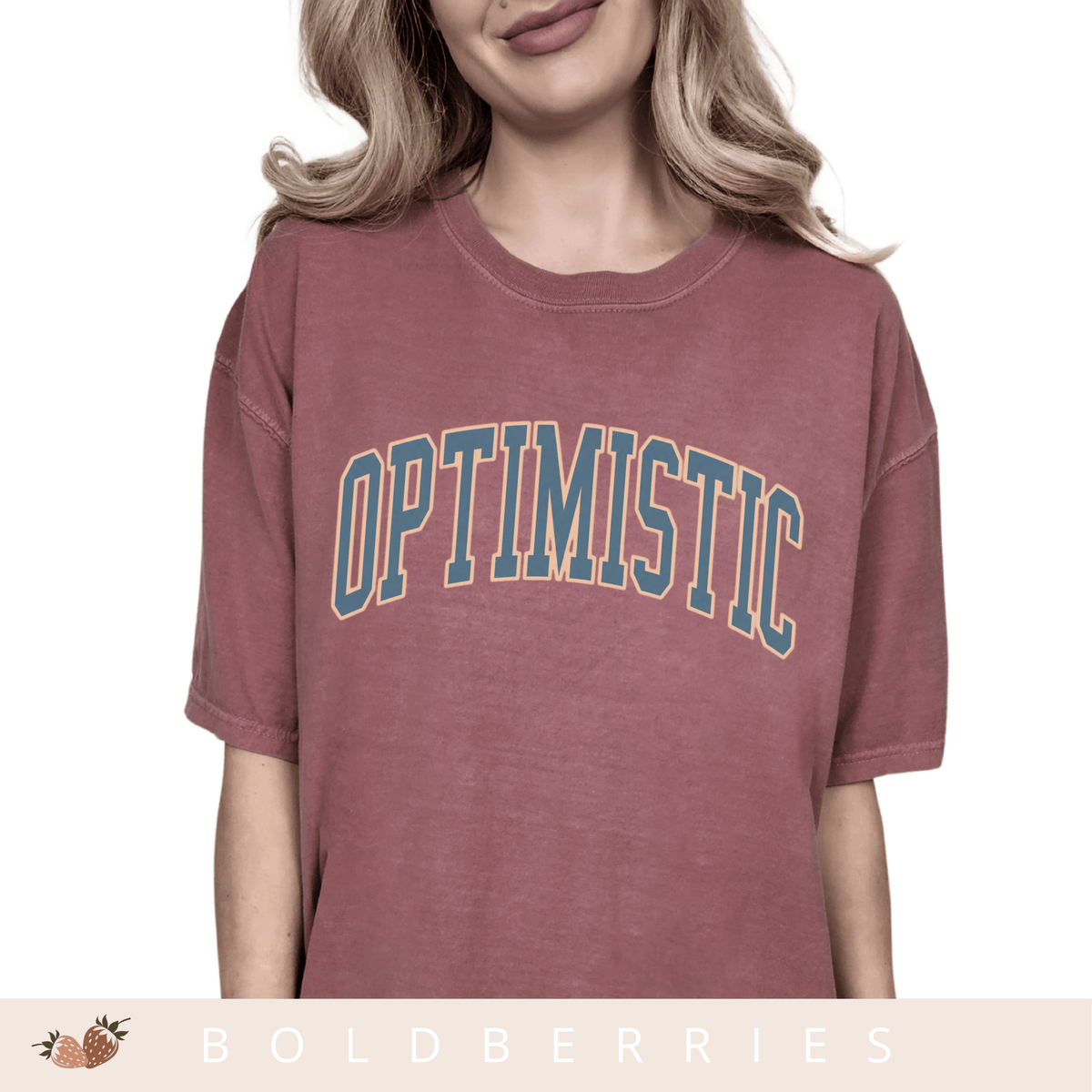 Varsity Optimistic - Adult T-Shirt
