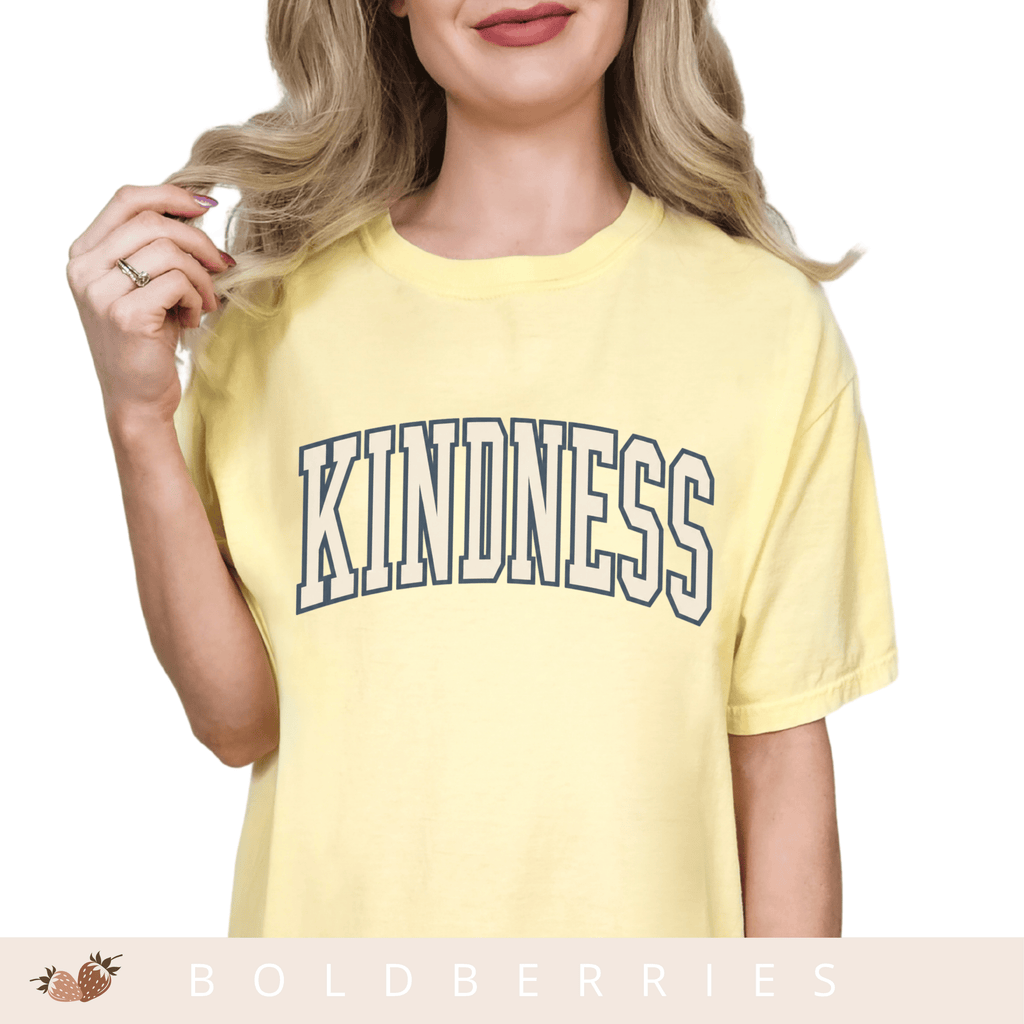 Varsity Kindness - Adult T-Shirt