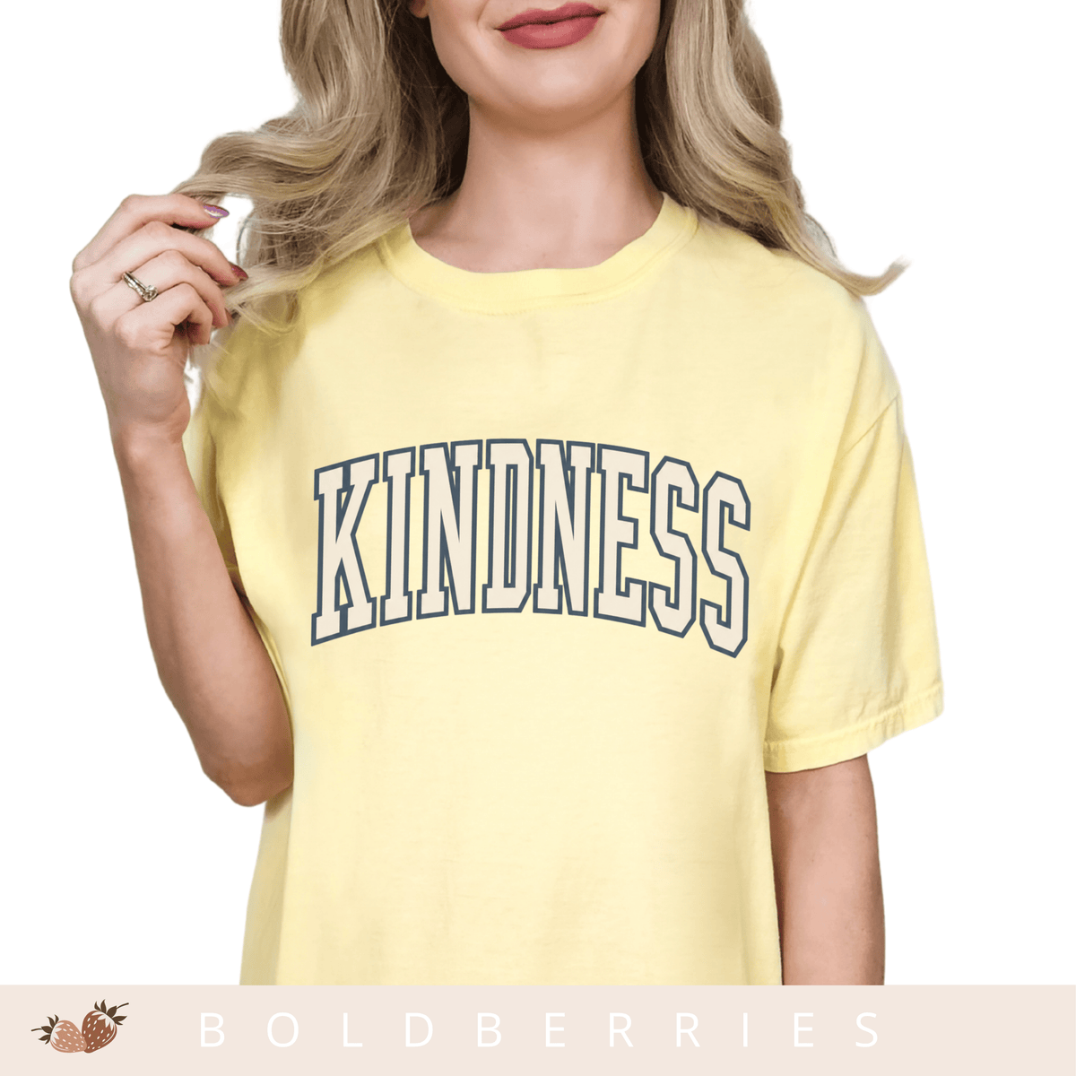 Varsity Kindness - Adult T-Shirt
