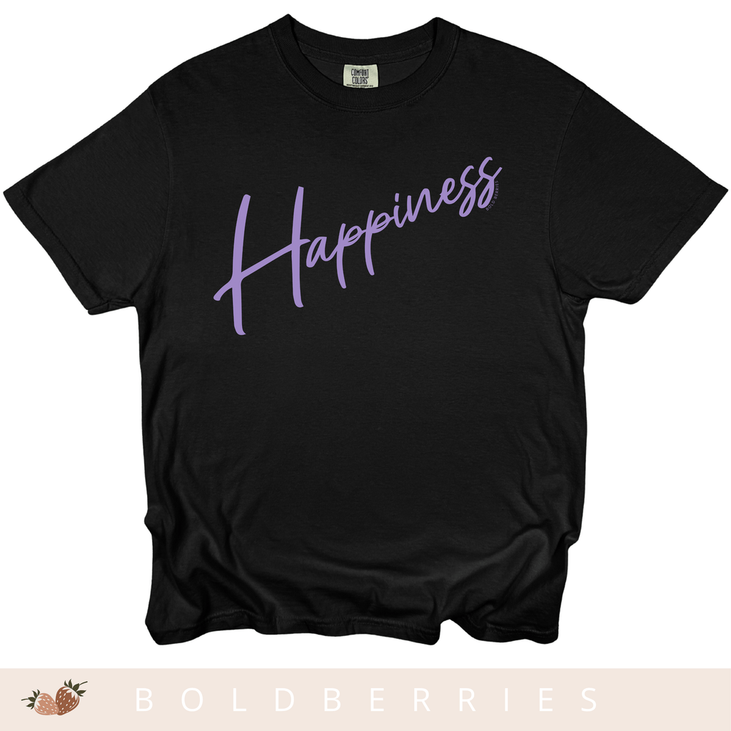 Happiness Script - Adult T-Shirt