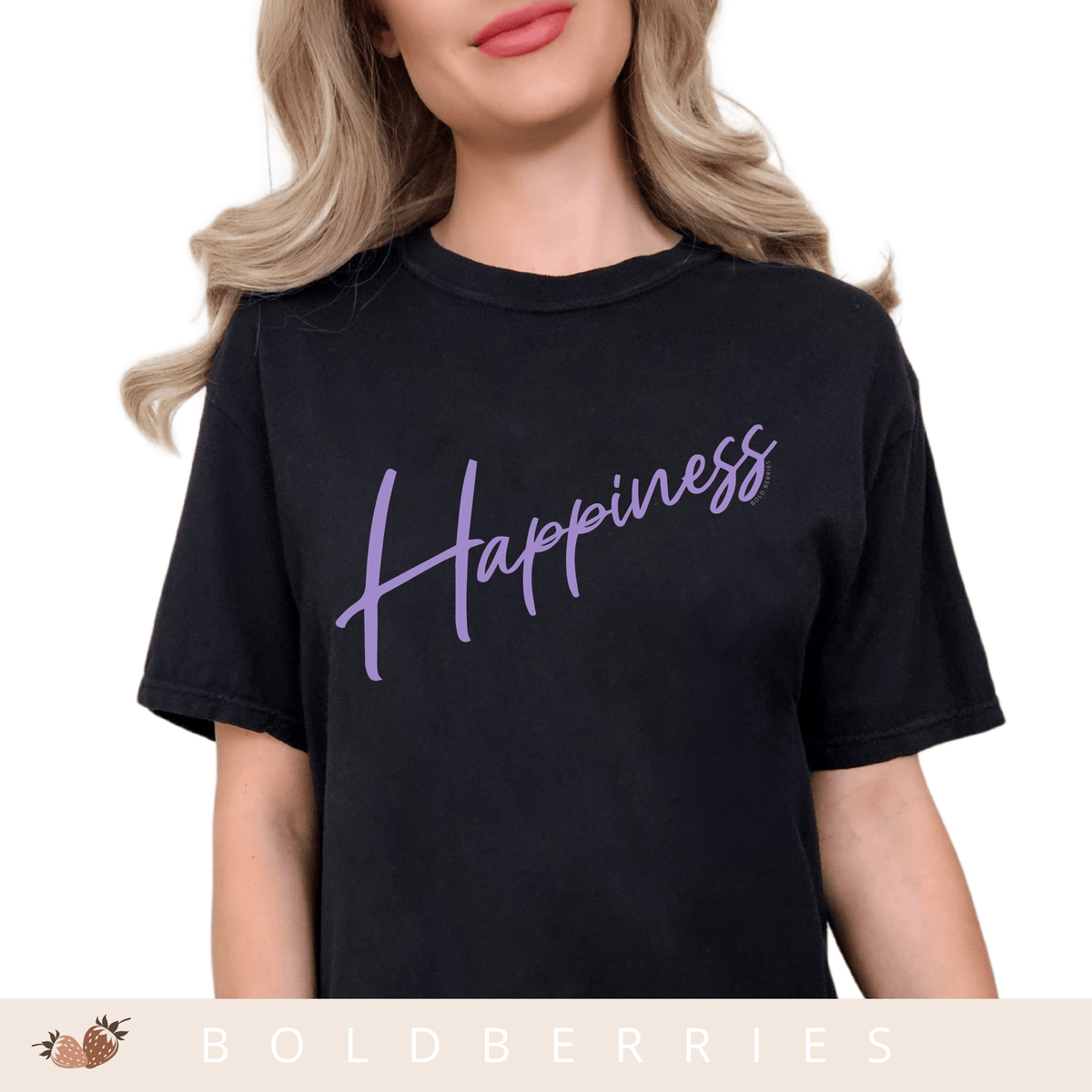 Happiness Script - Adult T-Shirt