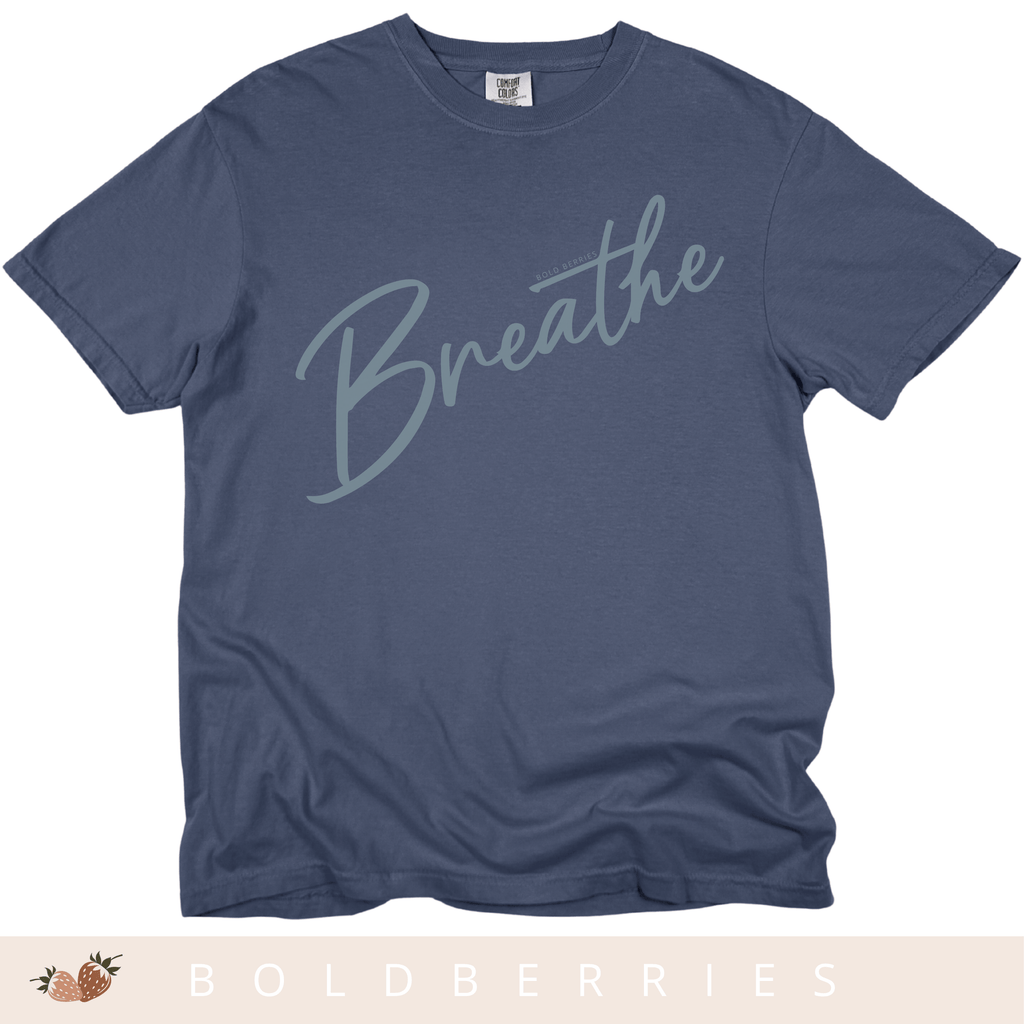 Breathe Script - Adult T-Shirt