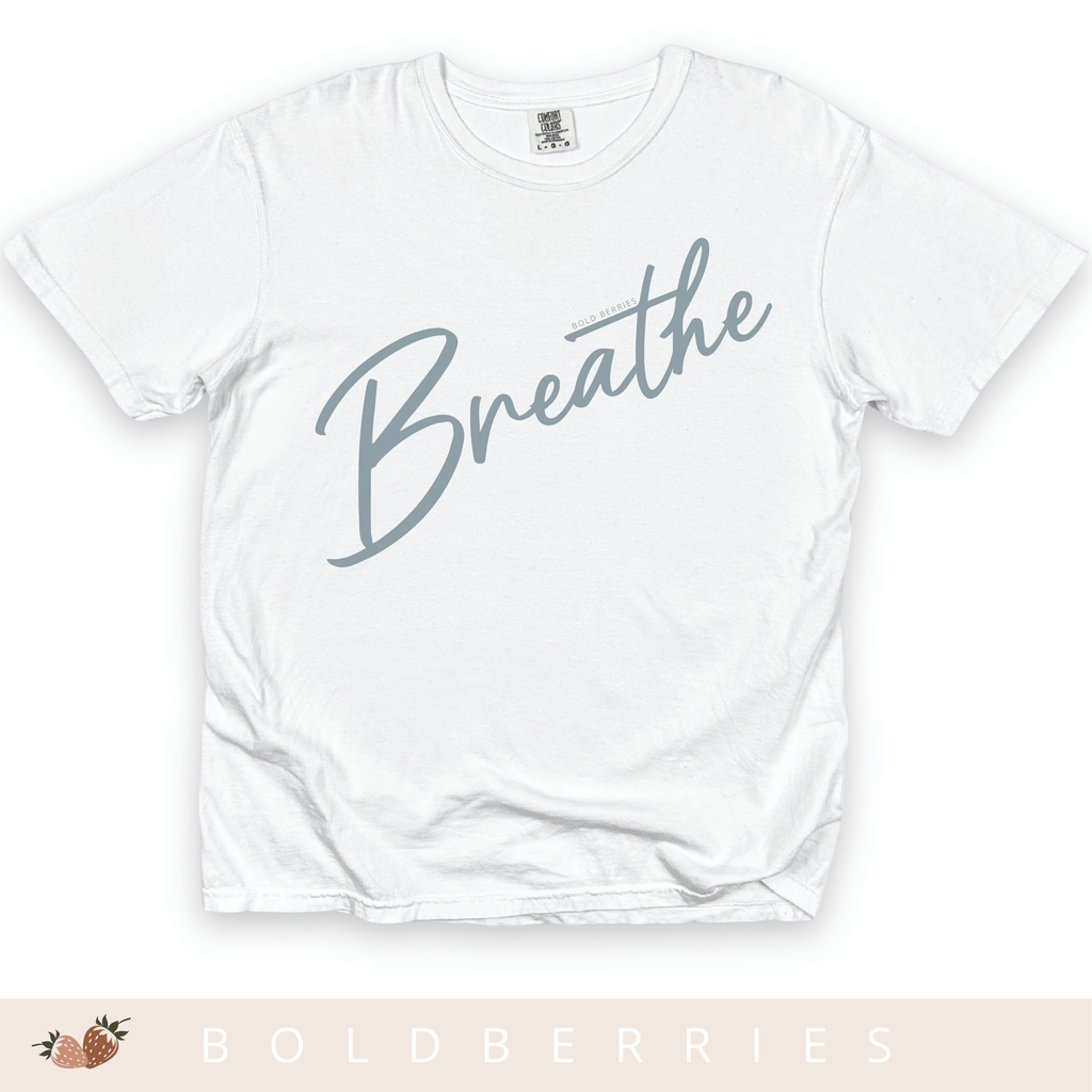Breathe Script - Adult T-Shirt