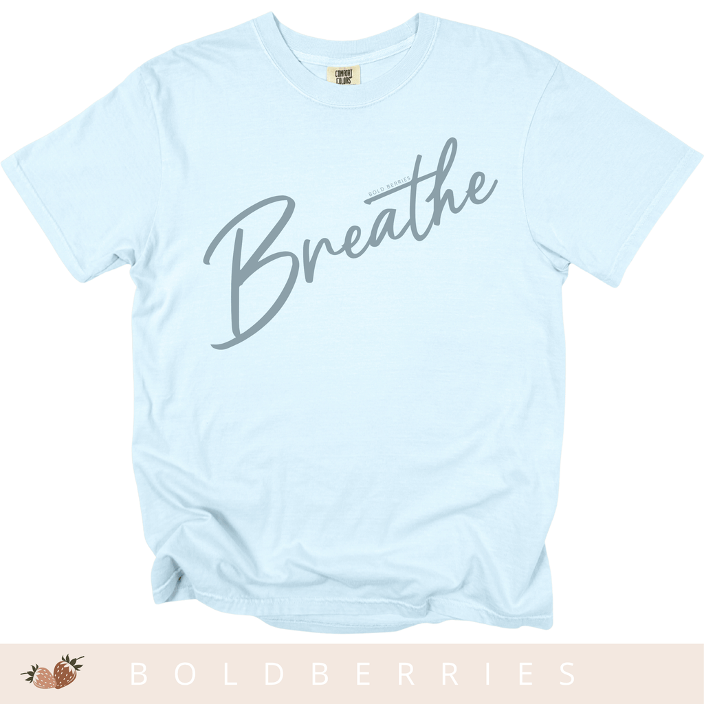 Breathe Script - Adult T-Shirt