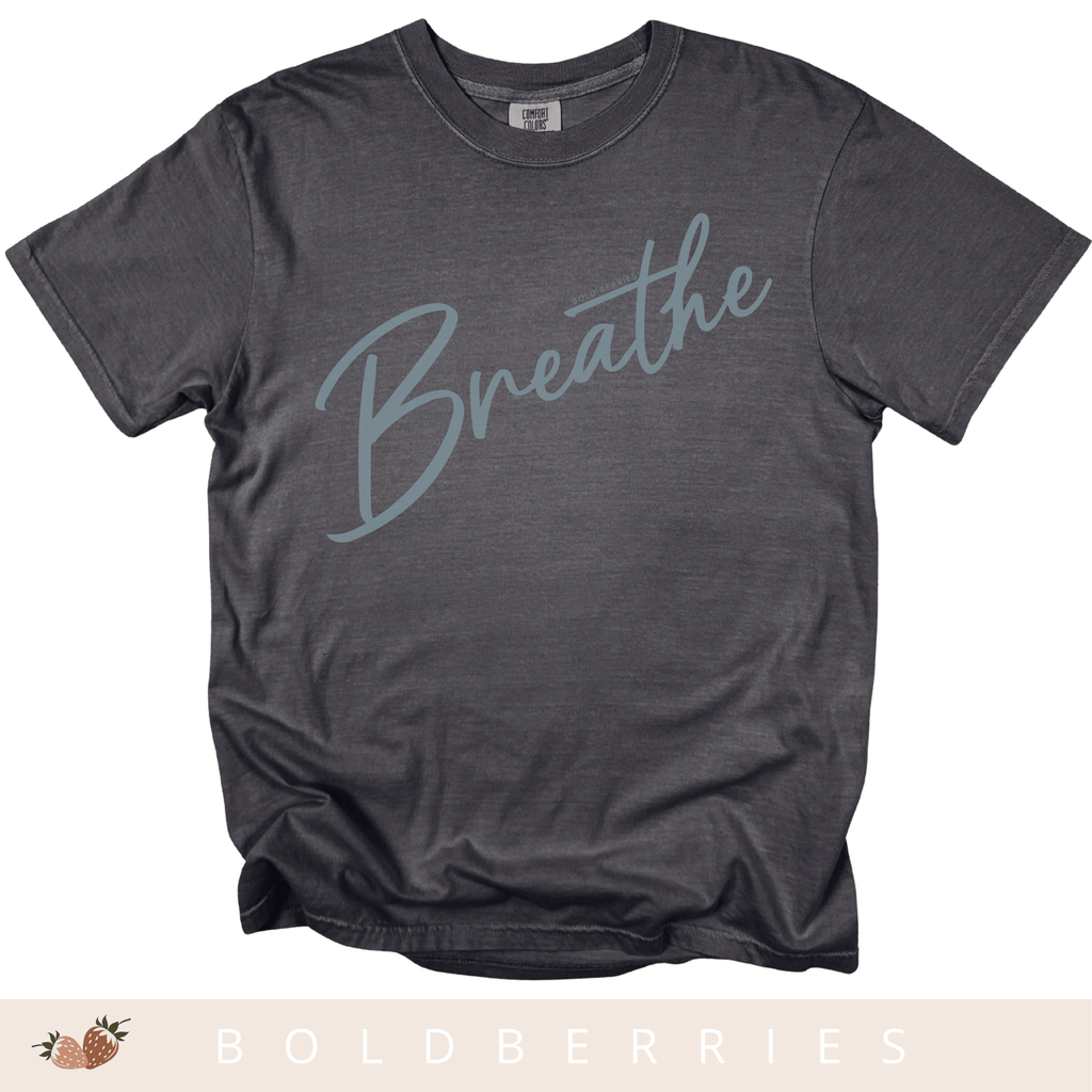 Breathe Script - Adult T-Shirt
