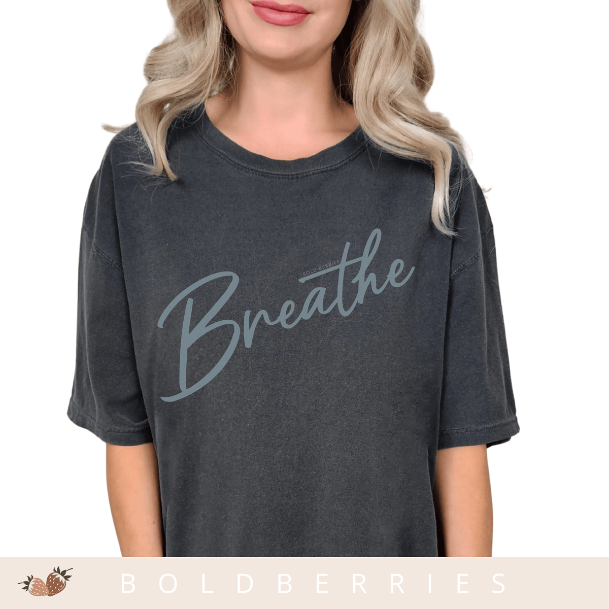 Breathe Script - Adult T-Shirt