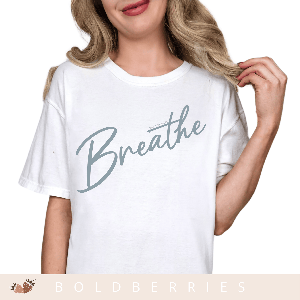 Breathe Script - Adult T-Shirt