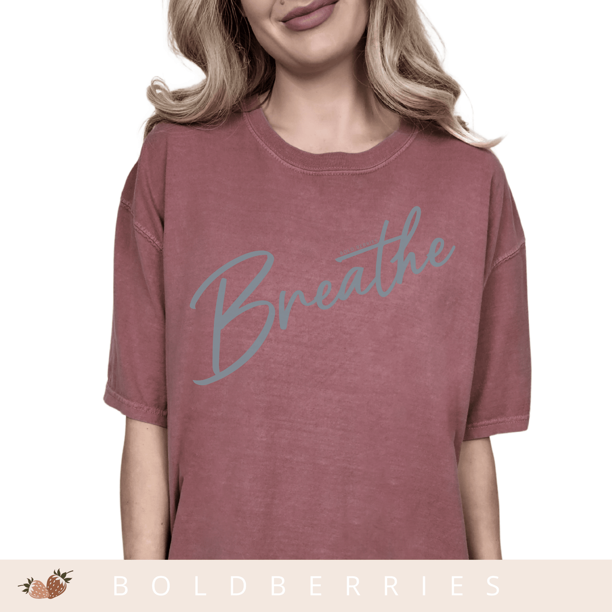 Breathe Script - Adult T-Shirt