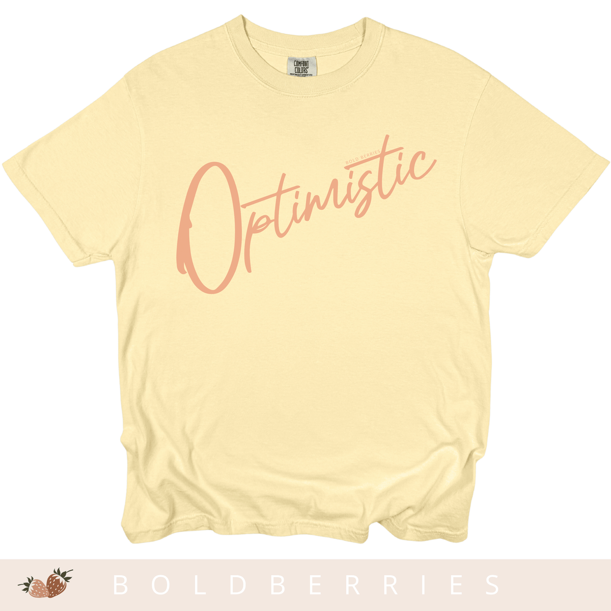 Optimistic Script - Adult T-Shirt