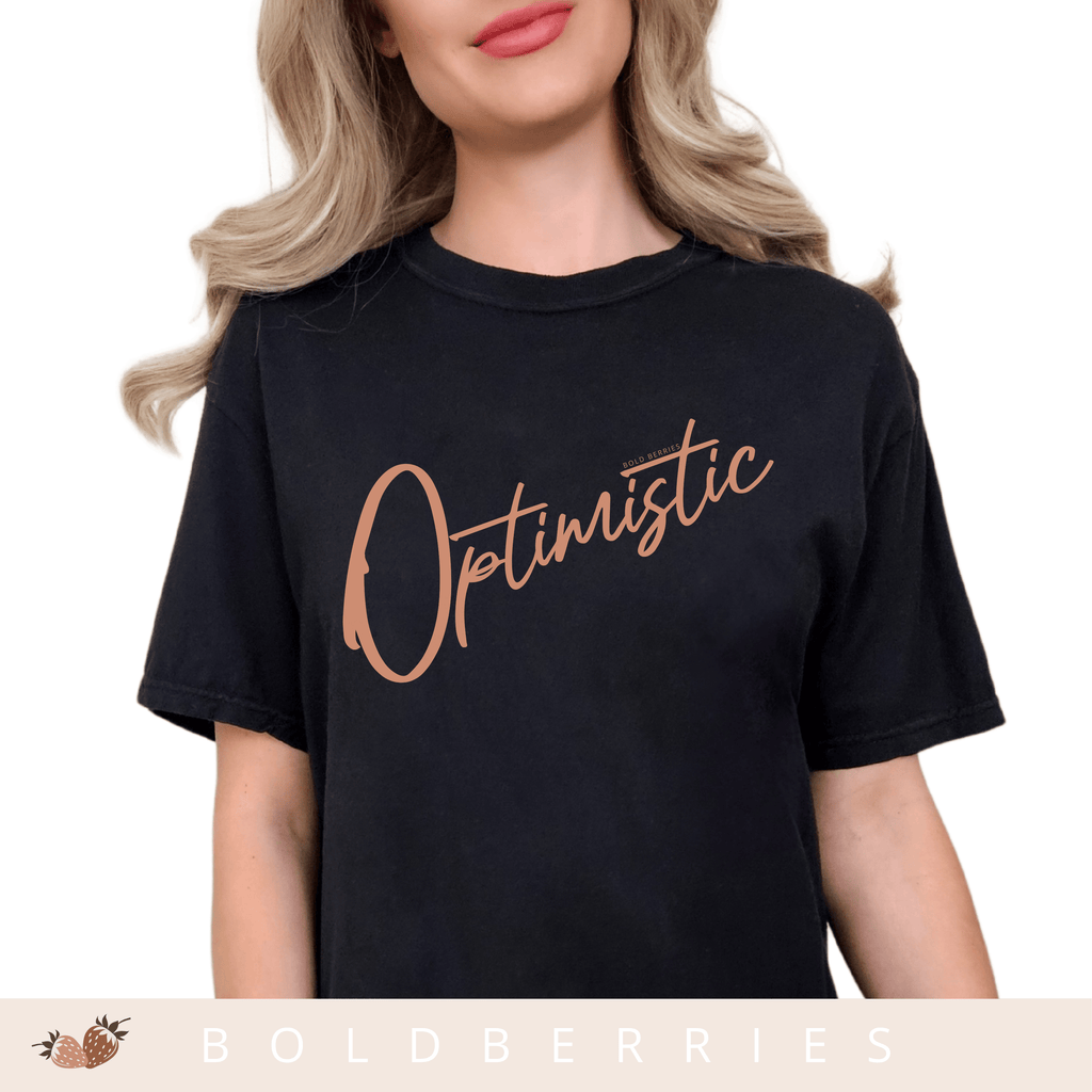 Optimistic Script - Adult T-Shirt