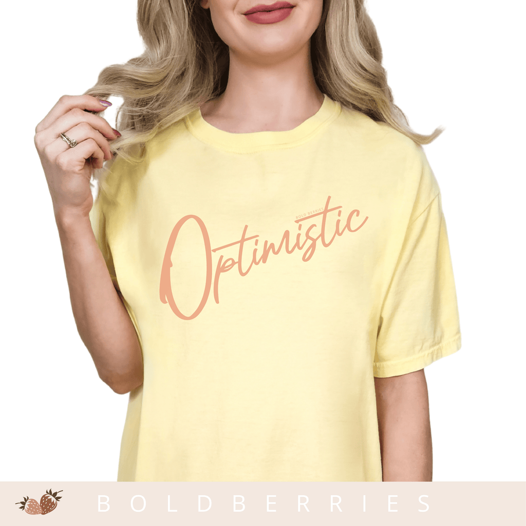 Optimistic Script - Adult T-Shirt