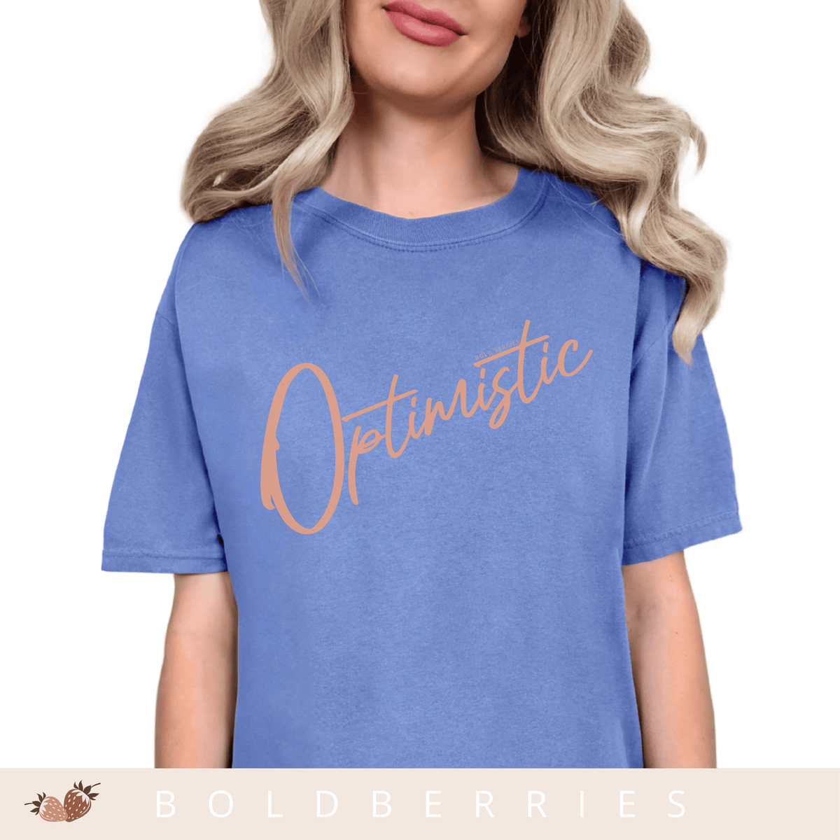 Optimistic Script - Adult T-Shirt