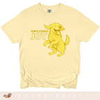 Unfiltered Joy Dog T-Shirt — Happy Golden Retriever Graphic Tee - Adult T-Shirt
