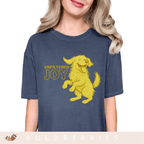 Unfiltered Joy Dog T-Shirt — Happy Golden Retriever Graphic Tee - Adult T-Shirt
