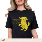 Unfiltered Joy Dog T-Shirt — Happy Golden Retriever Graphic Tee - Adult T-Shirt
