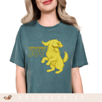 Unfiltered Joy Dog T-Shirt — Happy Golden Retriever Graphic Tee - Adult T-Shirt