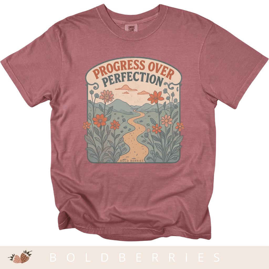 Progress Over Perfection - Adult T-Shirt