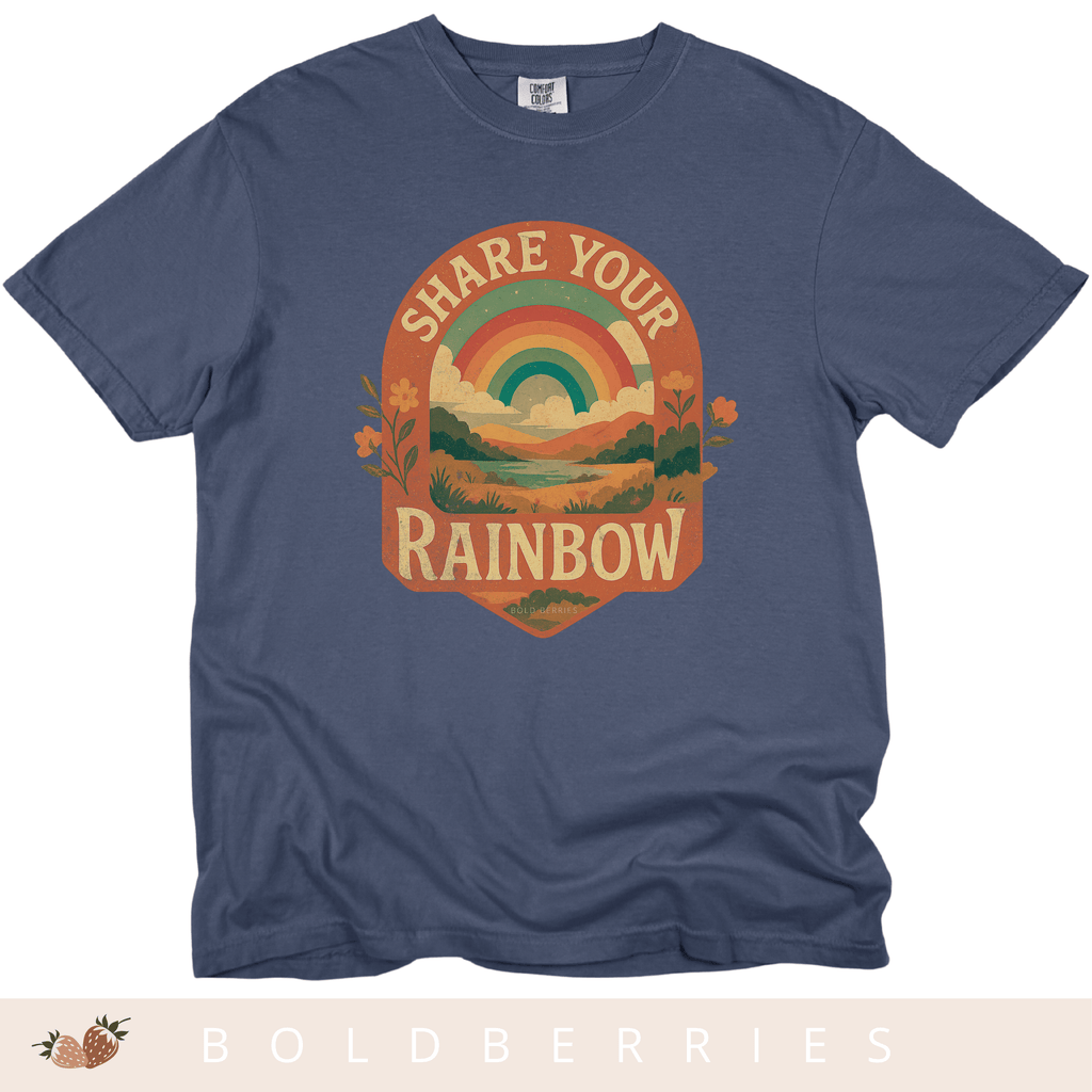 Share Your Rainbow- Adult T-Shirt
