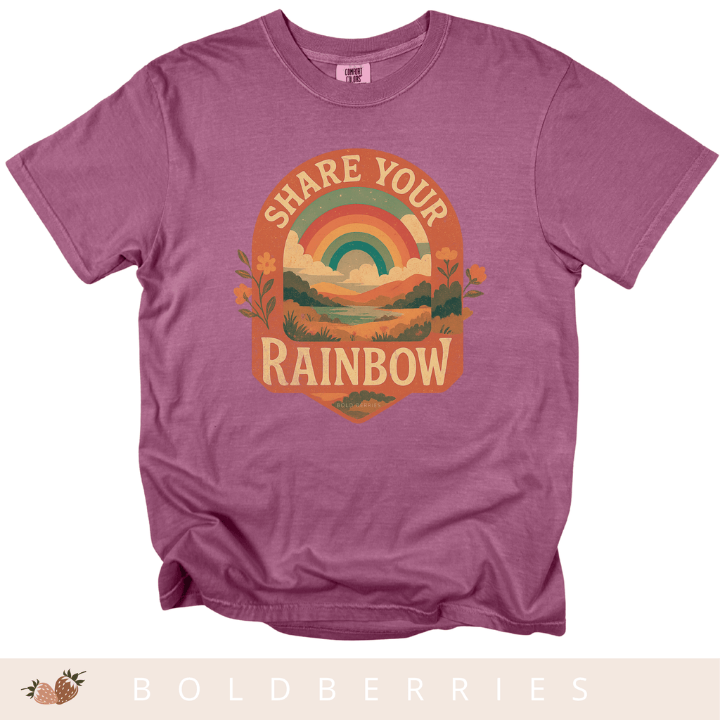 Share Your Rainbow- Adult T-Shirt