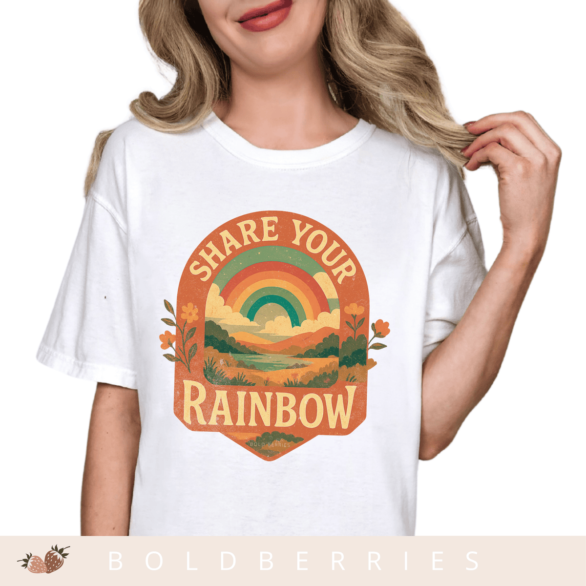 Share Your Rainbow- Adult T-Shirt