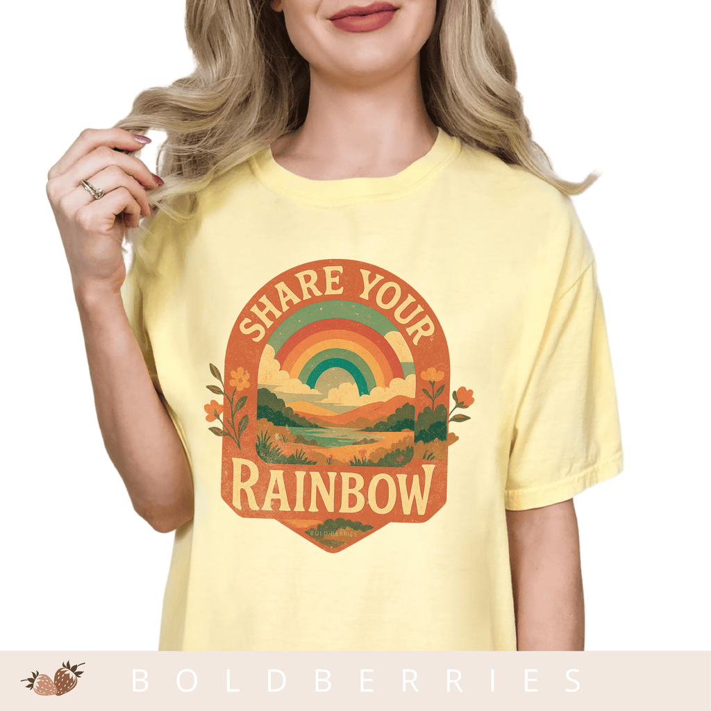 Share Your Rainbow- Adult T-Shirt